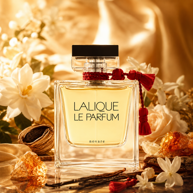 عطر ادکلن لالیک قرمز (لالیک له پارفوم) دستساز نواره با رایحه گرم، وانیلی و شرقی | Novare Lalique Le Parfum with warm vanilla oriental notes