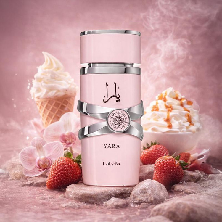عطر ادکلن یارا لطافه دستساز نواره با رایحه شیرین و میوهای | Novare Lattafa Yara with sweet fruity notes