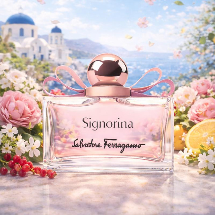عطر ادکلن سالواتوره فراگامو سیگنورینا دستساز نواره با رایحه گلی، میوهای و شیرین | Novare Salvatore Ferragamo Signorina with floral fruity sweet notes