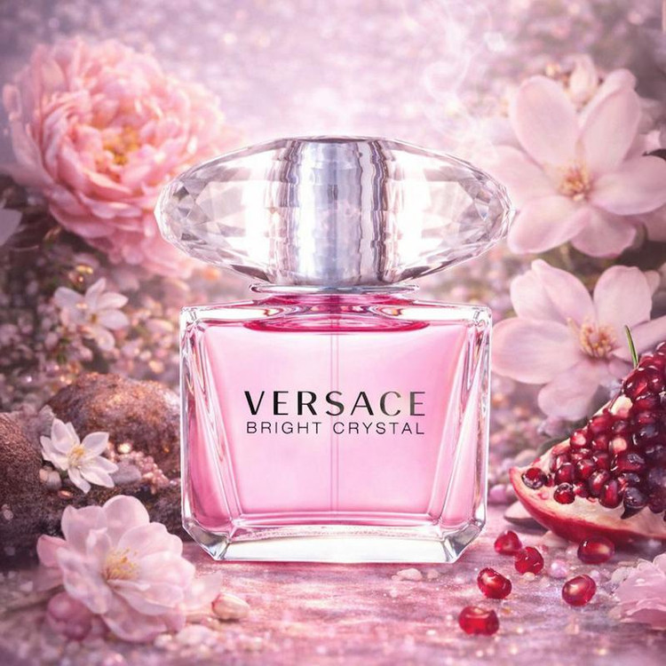 Versace Bright Crystal Novare perfume with floral fruity notes | عطر ورساچه برایت کریستال نواره با رایحه گلی و میوهای