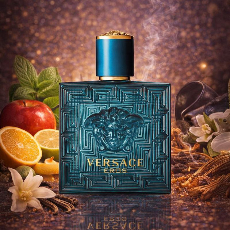 عطر ادکلن ورساچه اروس نواره با رایحه آروماتیک و شیرین | Novare Versace Eros with aromatic sweet notes
