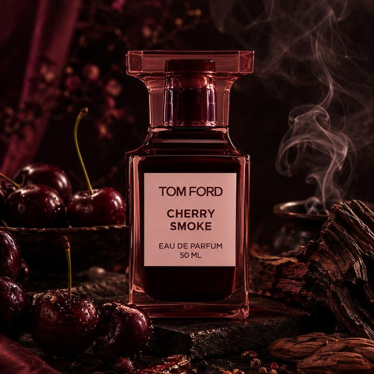 با رایحه دودی، گیلاسی و چوبی | Novare Tom Ford Cherry Smoke with smoky cherry woody notes
