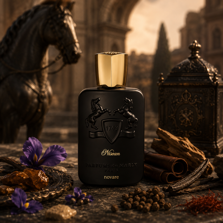 با رایحه ادویهای، چوبی و کهربایی | Novare Parfums de Marly Nisean with spicy woody amber notes