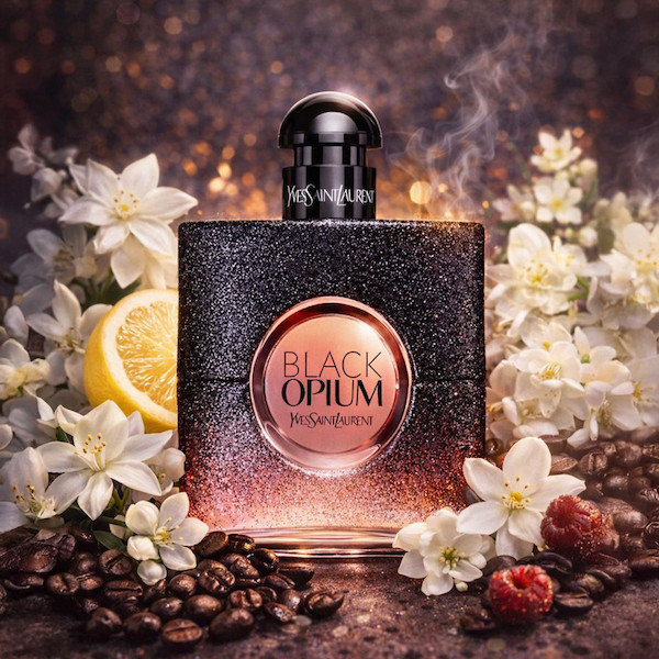 با رایحه گلی، مرکباتی و قهوهای | Novare Yves Saint Laurent Black Opium Floral Shock with floral citrus coffee notes