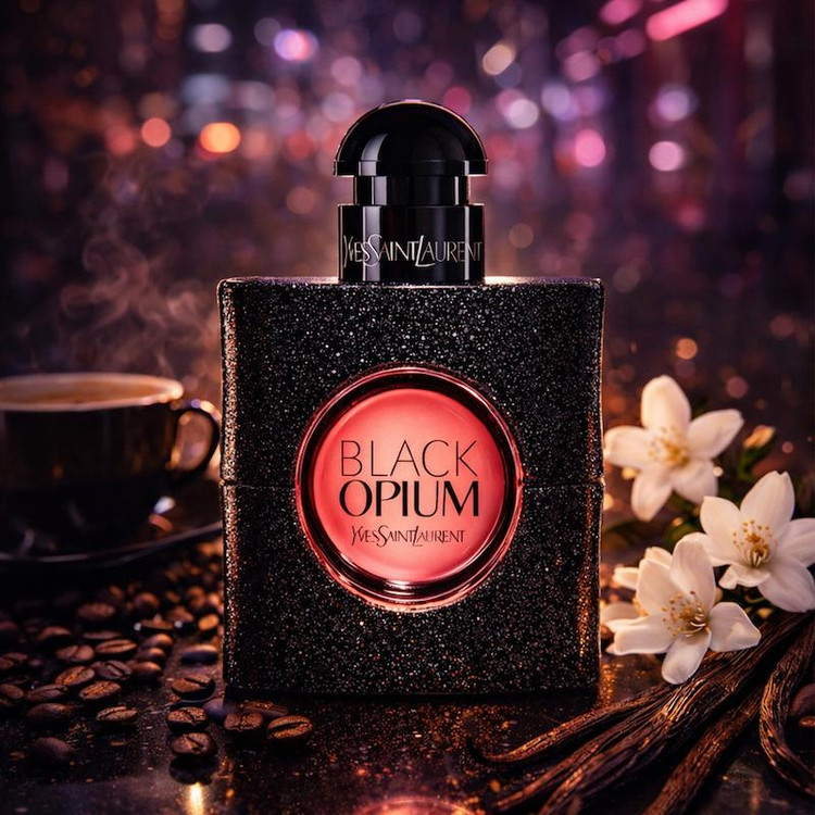 با رایحه قهوهای، وانیلی و شیرین | Novare Yves Saint Laurent Black Opium with coffee vanilla sweet notes