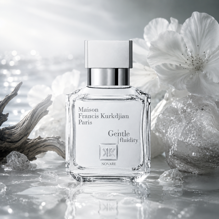 با رایحه آروماتیک، چوبی و مُشکی | Novare Maison Francis Kurkdjian Gentle Fluidity Silver with aromatic woody musky notes