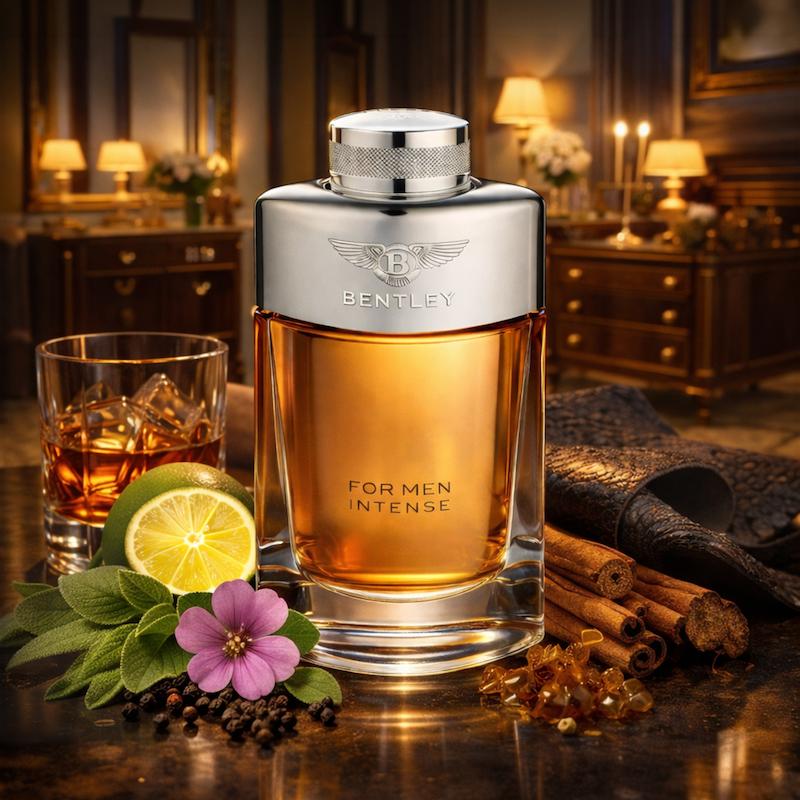 با رایحه چرمی، ادویهای و رُمی | Novare Bentley For Men Intense with leathery spicy rum notes