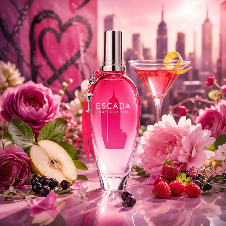 عطر ادکلن اسکادا سکسی گرافیتی دستساز با رایحه میوهای و گلی | Escada Sexy Graffiti