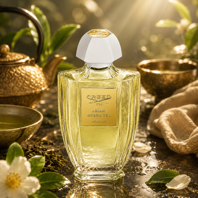 عطر خالص کرید آسیان گرین تی با رایحه چای سبز، مرکباتی و تازه | Creed Asian Green Tea