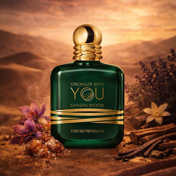 عطر ادکلن جورجیو آرمانی امپریو آرمانی استرانگر ویت یو صندل وود دستساز با رایحه چوب صندل، وانیل و کهربا | Giorgio Armani Emporio Armani Stronger With You Sandalwood