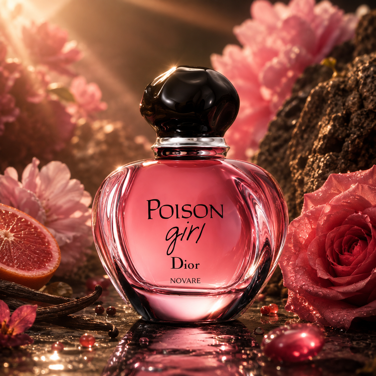 عطر و ادکلن دیور پویزن گرل دستساز با رایحه وانیلی، بادام و گل رز | Dior Poison Girl