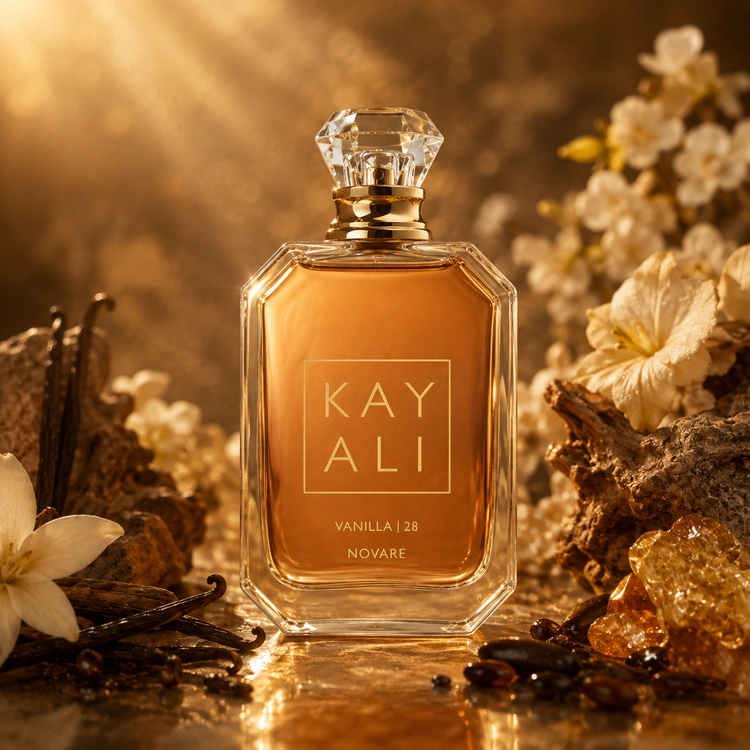 عطر و ادکلن هدی بیوتی کایالی وانیلا ۲۸ دستساز| Kayali – Huda Beauty Vanilla 28