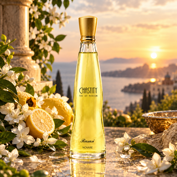 عطر و ادکلن رساسی (رصاصی) چستیتی زنانه دستساز با رایحه مرکباتی، گلی، میوهای و مشک | Rasasi Chastity Women