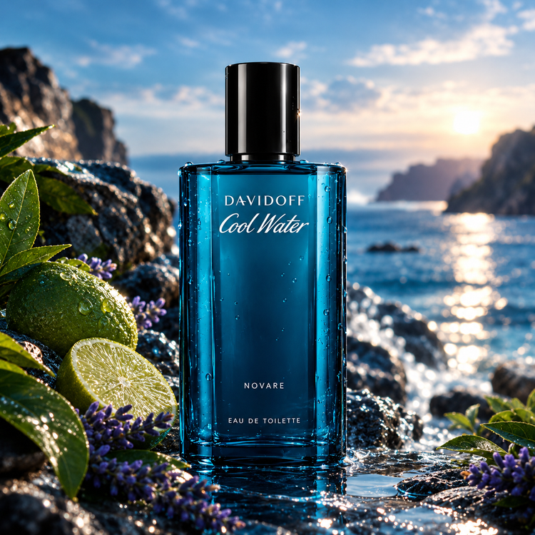 عطر و ادکلن دیویدف کول واتر دستساز با رایحه دریایی، مرکباتی، آروماتیک و چوبی | Davidoff Cool Water